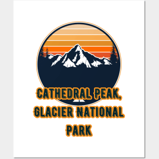Cathedral Peak, Glacier National Park Posters and Art